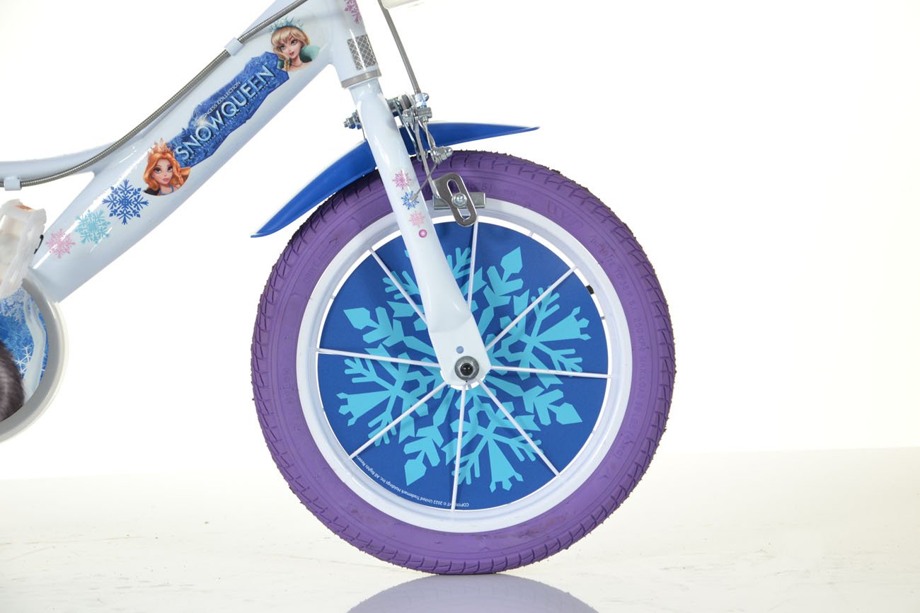 Krásný potisk u dětského jízdního kola Dino Bikes Snow Queen