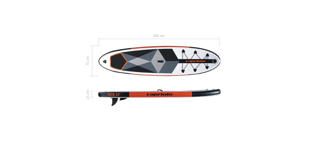 Nafukovací paddleboard Capriolo Ride s nosností až 120 kg je ideálním řešením pro uživatele všech velikostí i úrovní.