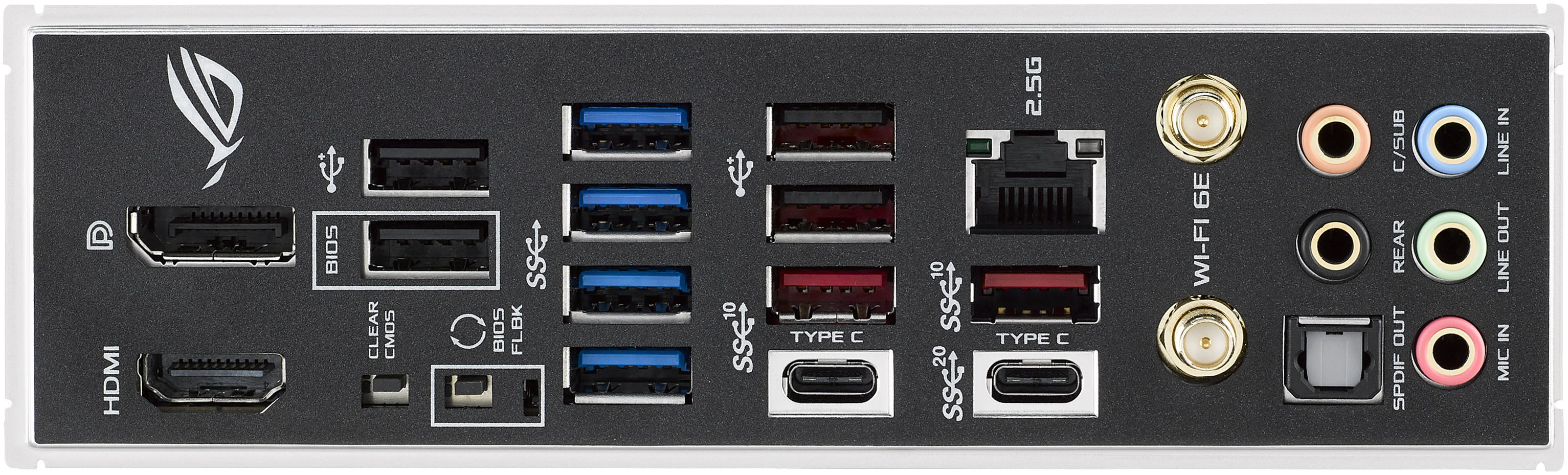 Součástí základní desky Asus ROG Strix Z690-E jsou také 2 univerzální konektory Thunderbolt 4, které spojují ohromnou šířku pásma s mimořádnou všestranností standardu USB-C