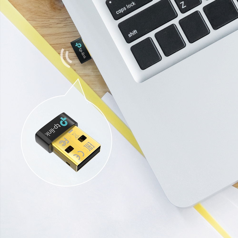 Kompaktní USB adaptér TP-Link UB500 obohatí váš notebook či PC o pokročilejší technologií Bluetooth 5.0!