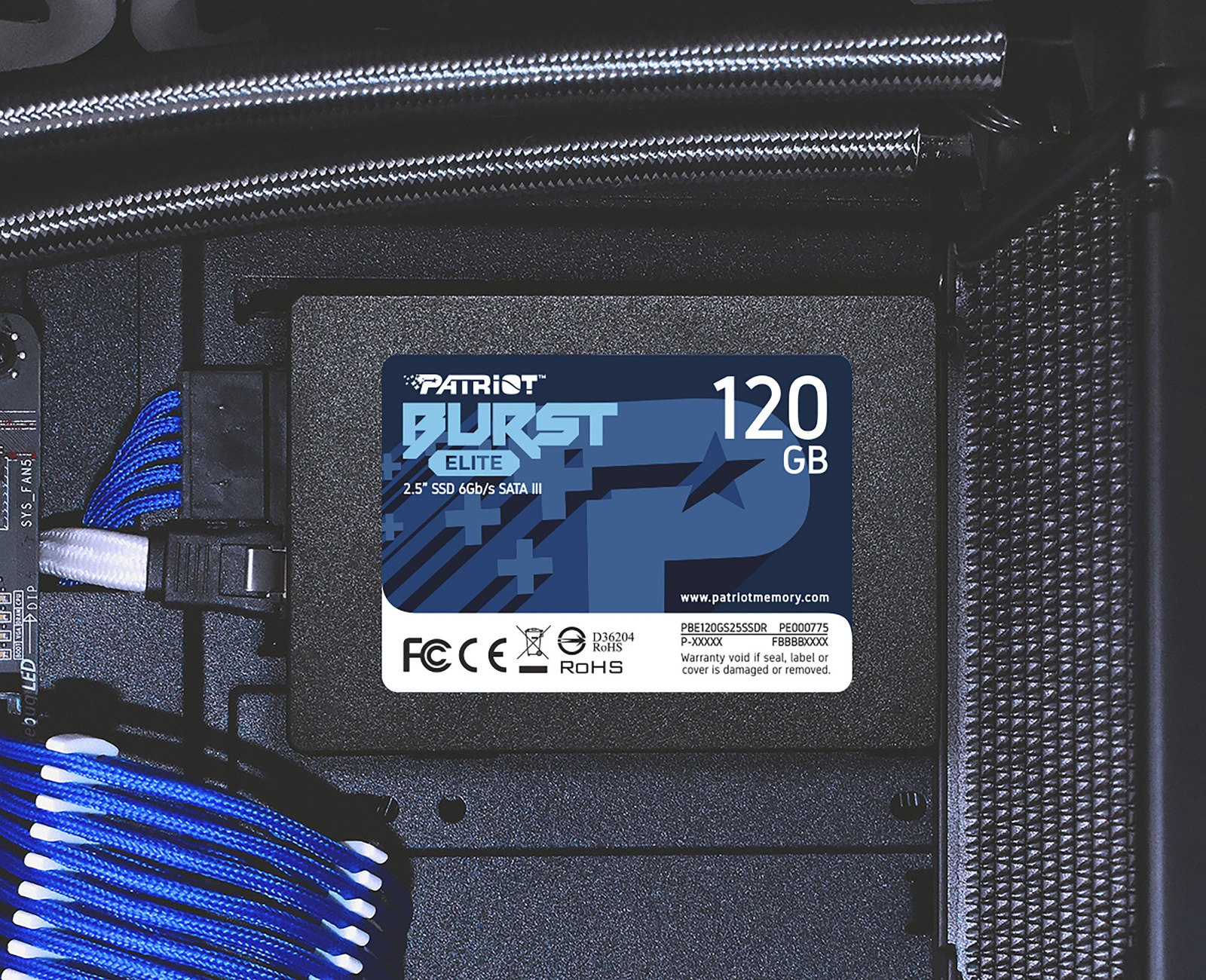 Na pripojenie má SSD disk Patriot Burst Elite k dispozícii rýchle rozhranie SATA III s podporou technológie Hot Plug.