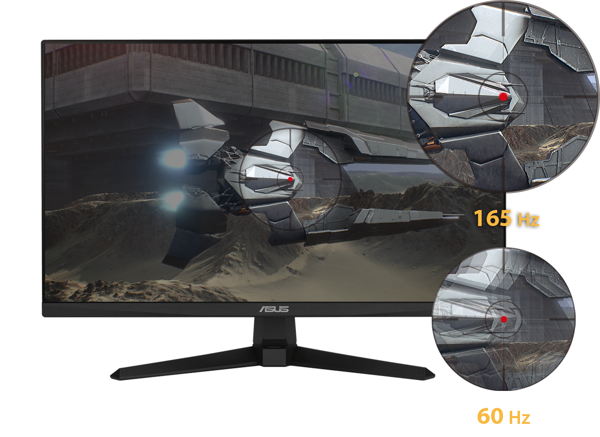K hlavnm prednostiam monitora Asus VG247Q1A patr rozmern 23,8