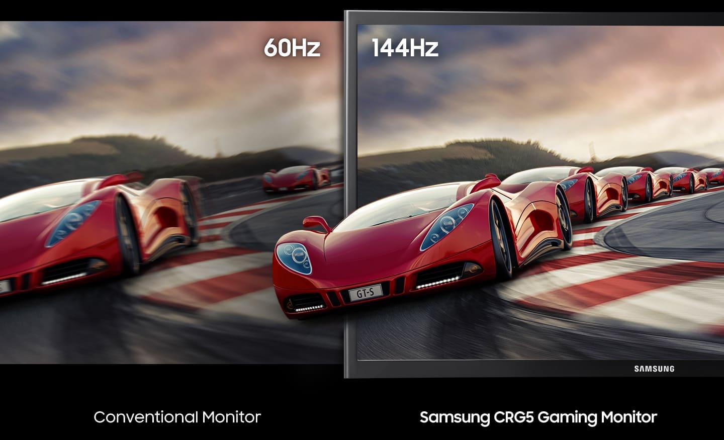 Monitor C24RG50 je vybavený zakřiveným SVA panelem Samsung LSM236HP02 nabízí FHD rozlišení, obnovovací frekvenci až 144 Hz a rychlou dobu odezvy do 4 ms.