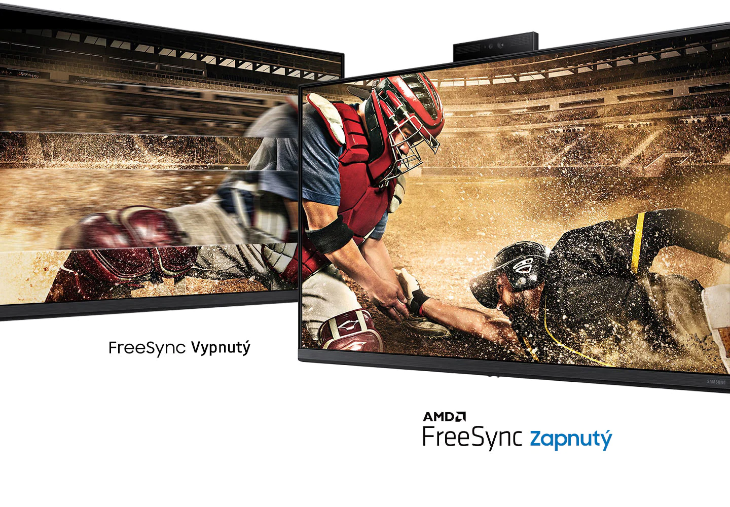 Monitor Samsung 24S40VA eliminuje nepříjemné trhání a výskyt takzvaných duchů pomocí technologií NVIDIA G-Sync a AMD Free-Sync Premium, čímž zaručí ostré herní vizualizace.