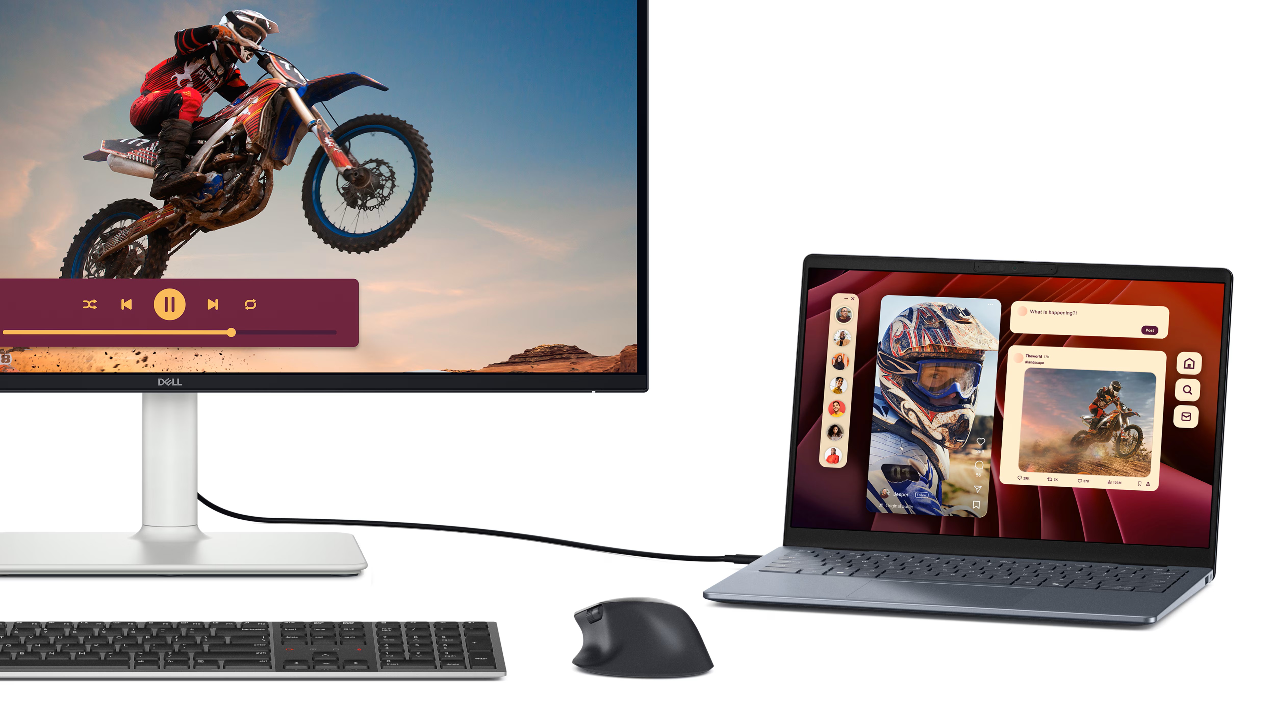 Monitor Dell 27 Plus 4K S2725QC zvuk a obraz