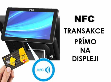 Monitor FEC AM1008 8" LED LCD, 1024x600, HDMI/USB, NFC, černý