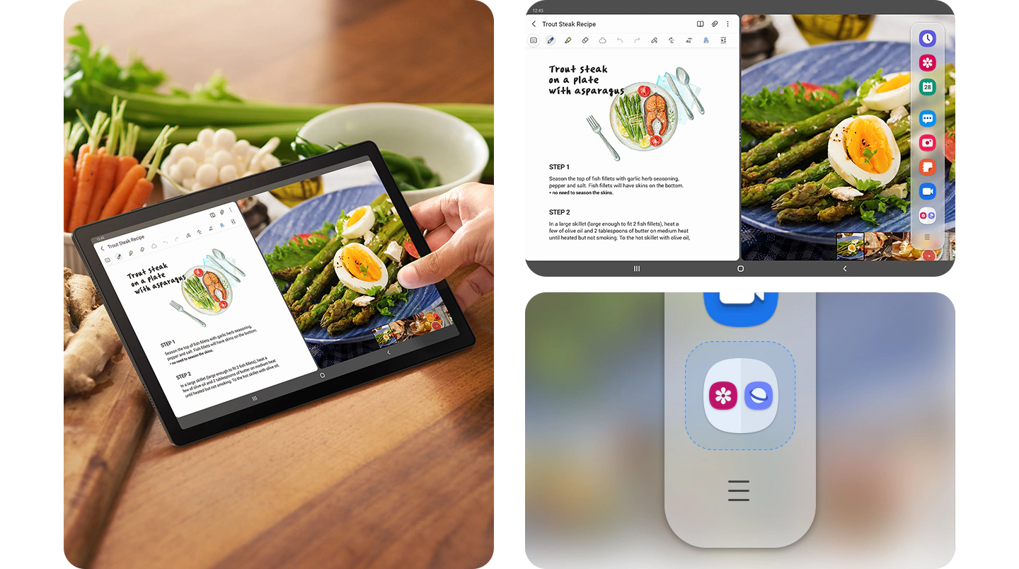 Samsung Galaxy Tab A8 rozšíri vaše tvorivé možnosti a zároveň zlepší každodennú produktivitu prostredníctvom komplexných nástrojov, ktoré prináša ľahký a úplne plynulý multitasking.