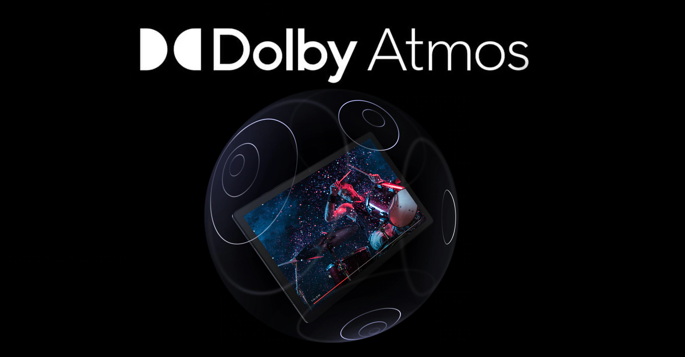 Samsung Galaxy Tab A8 podporuje technológiu Dolby Atmos pre vysoko realistický do centra diania.