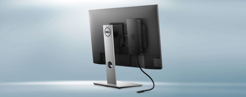 Dokovaciu stanicu Dell WD19TBS ľahko pripevníte za monitor alebo pod stôl pomocou voliteľného držiaka VESA!