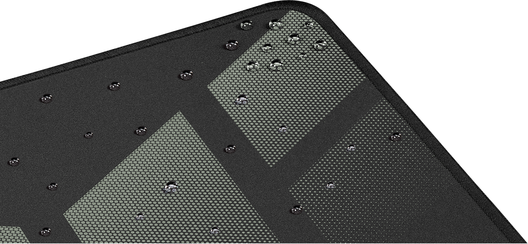 Herná podložka Asus TUF Gaming P1 je vyrobená z odolnej tkaniny s inovatívnym nano poťahom vojenskej kvality, ktorý odpudzuje vodu a vlhkosť.