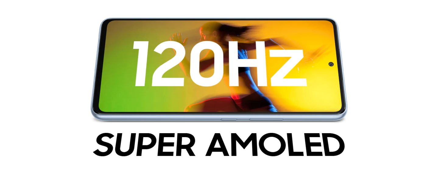 Super AMOLED displej pri mobilnom telefóne Samsung Galaxy A53 5G