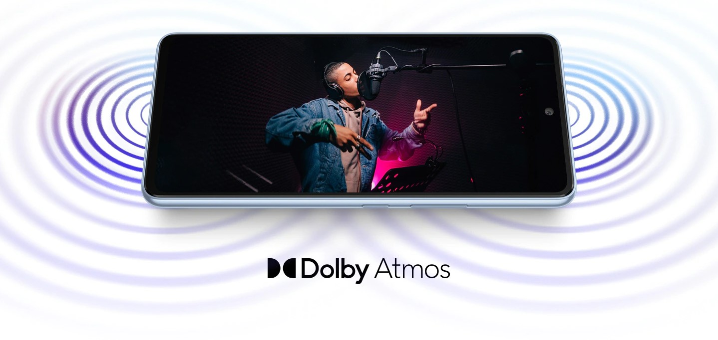 Čistý a priestorový zvuk s Dolby Atmos pri mobilnom telefóne Samsung Galaxy A53 5G