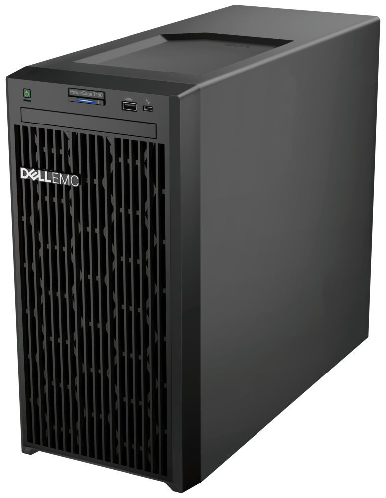 Jednosocketový server Dell PowerEdge T150 v provedení Mini Tower.