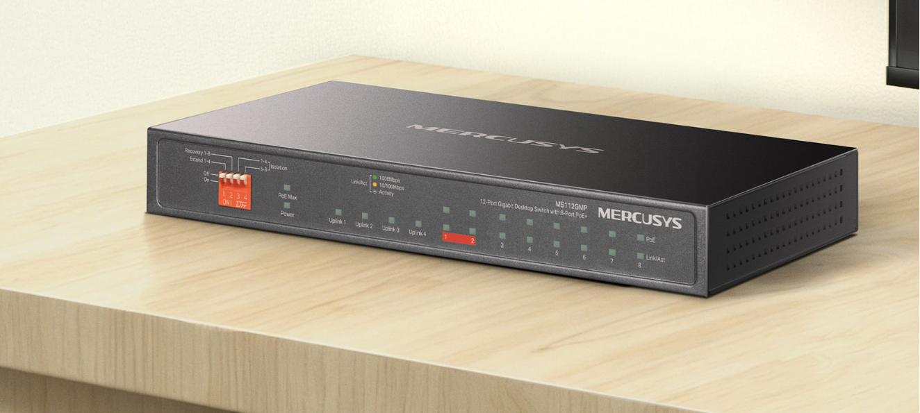 Switch TP-Link Mercusys MS112GMP