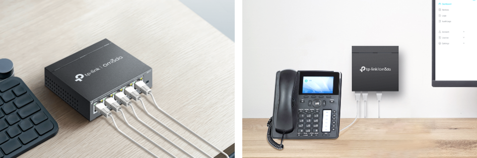 Switch TP-Link ES205GP 1x GLan, 5x GLan, 4x PoE+, 65W, Omáda SDN