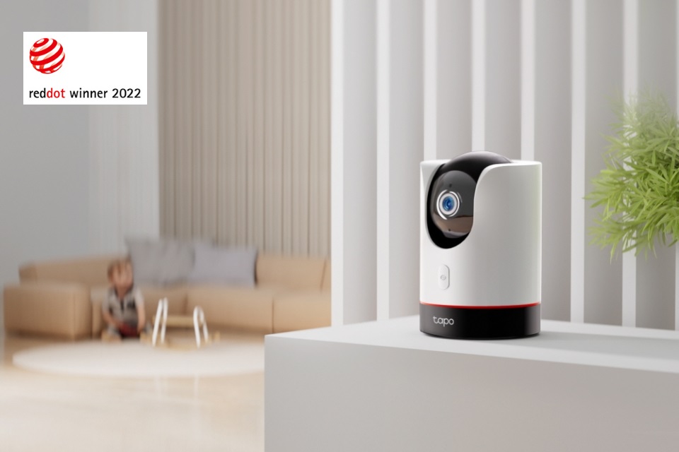 Bezpečnostní kamera Tapo C225 získala prestižní ocenění Red Dot Design 2022 pro nejlepší produkt na trhu z hlediska funkčnosti i celkového designu.