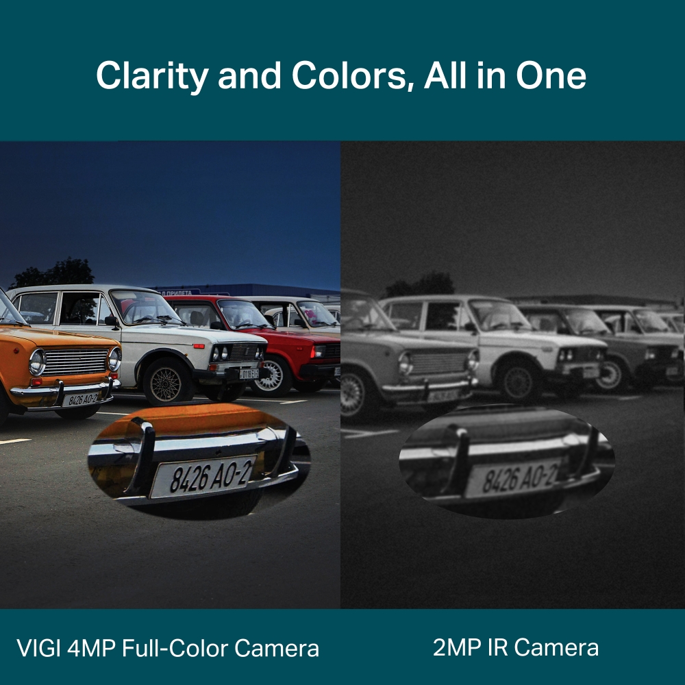 Detailní barevné noční vidění kamery TP-Link VIGI C540