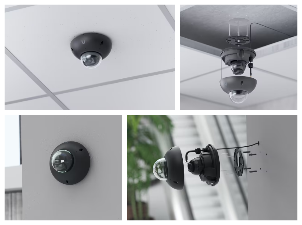 Kamera Ubiquiti Networks UVC-G6-Dome-B IP, 8MP, Černá