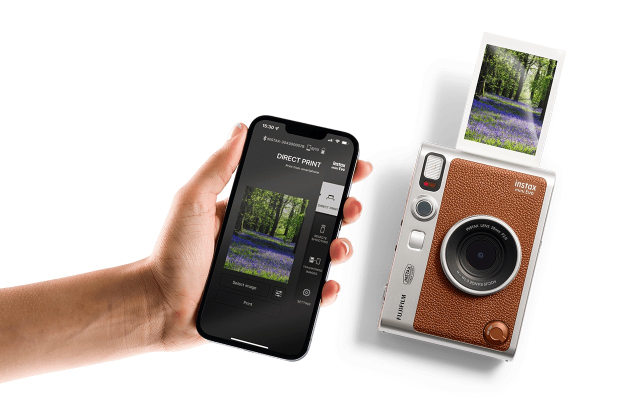 Šikovná aplikace na smartphone pro dálkové ovládání fotoaparátu Fujifilm Instax mini EVO
