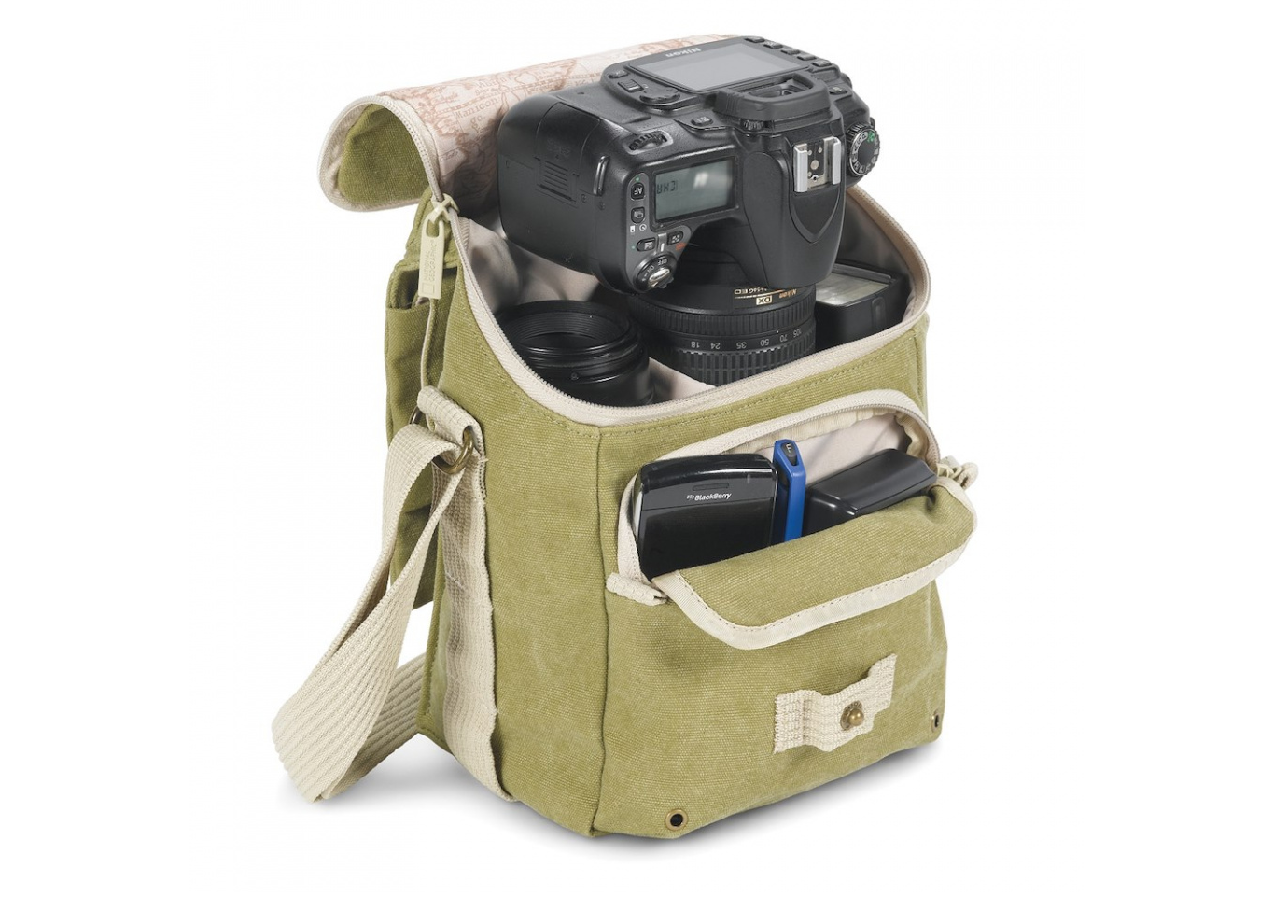 Fotobrašňa National Geographic Earth Explorer Shoulder Bag S príde vhod na pohodlné a bezpečné prenášanie DSLR/CSC fotoaparátov aj s potrebným vybavením.