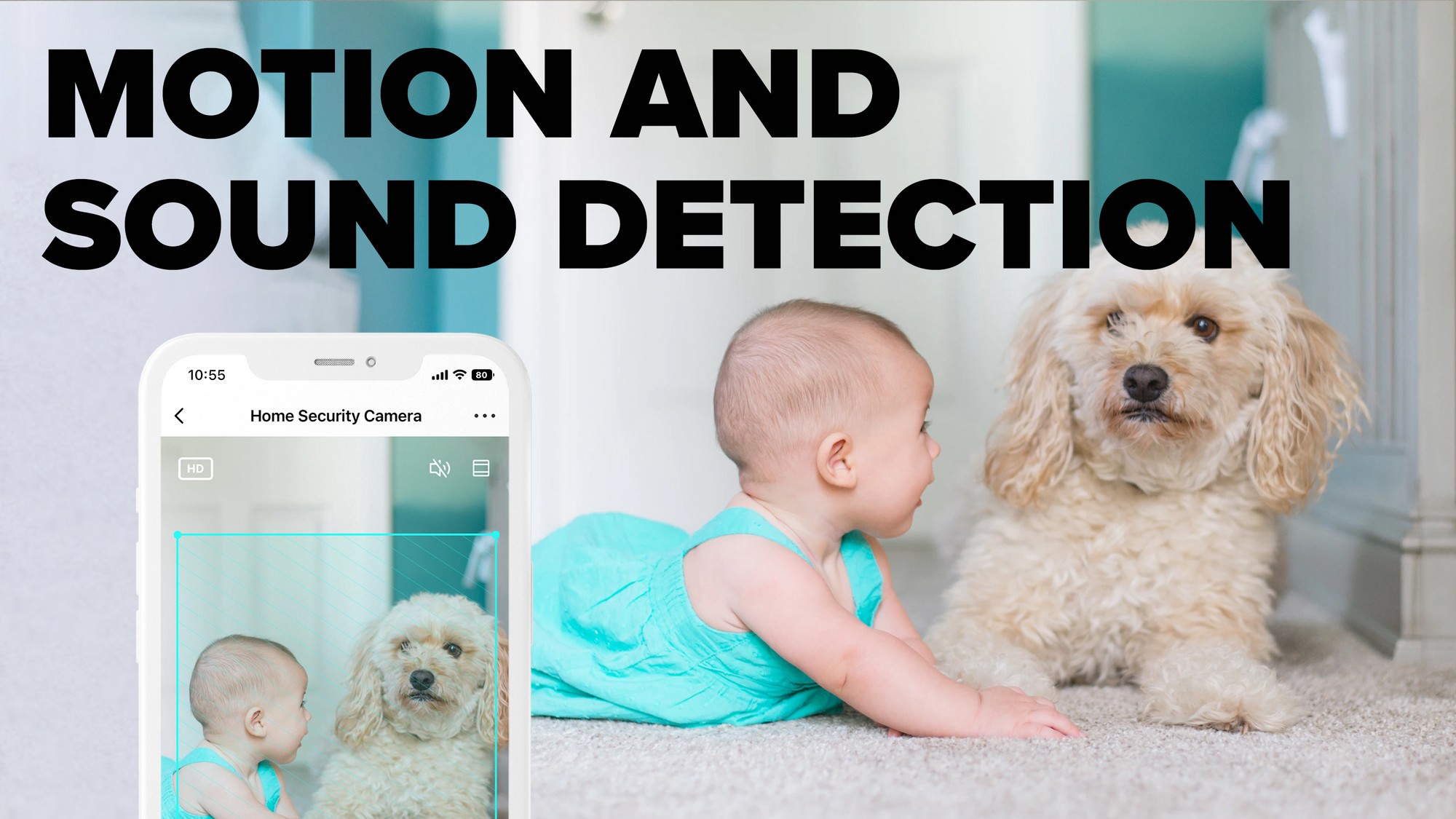 Bezpečnostní vnitřní kamera Niceboy ION Home Security Camera pomůže ohlídat vaše děti i domácí mazlíčky