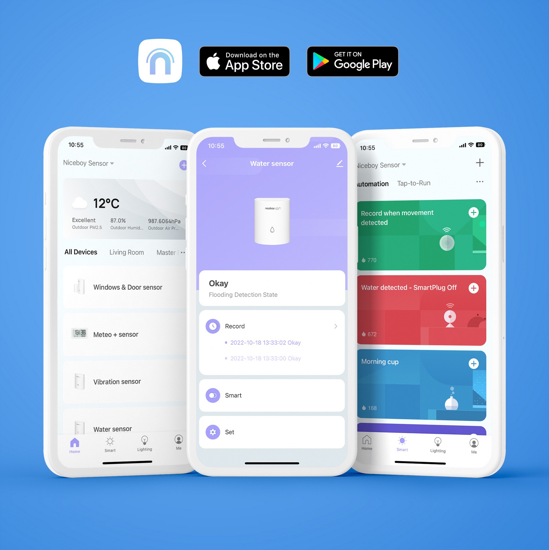 Mobilní aplikace Niceboy ION pro správu chytré domácnosti