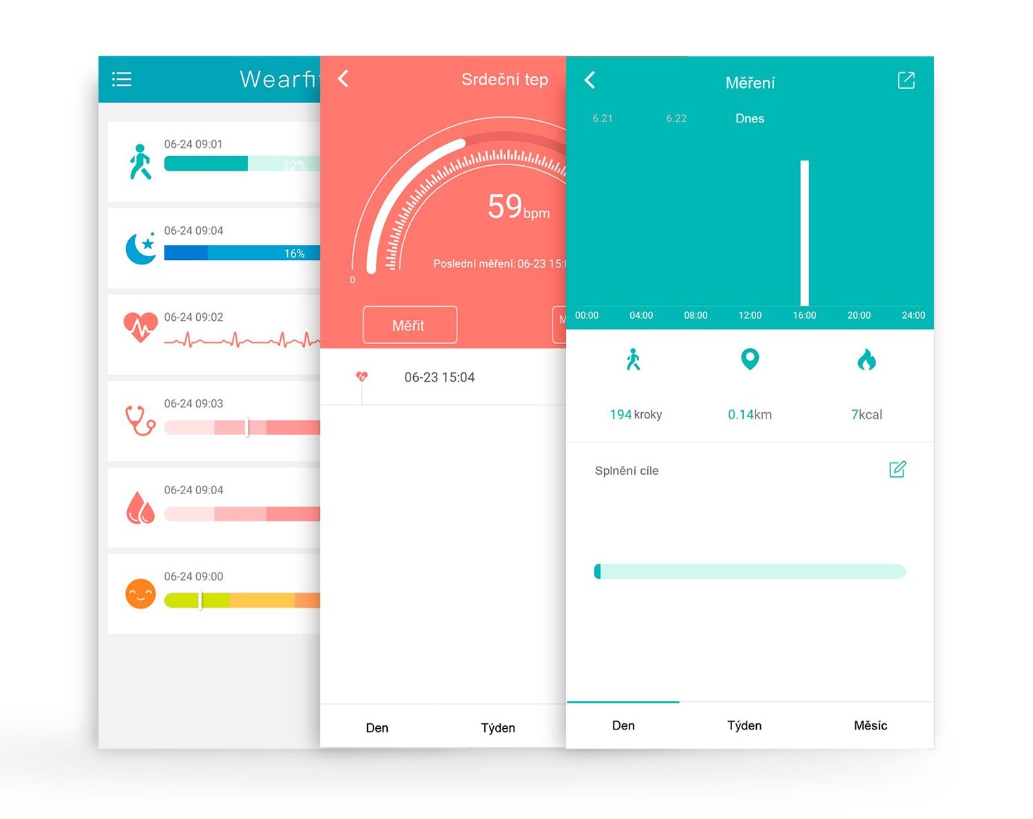 Aplikace pro fitness náramek X-fit Plus od Niceboy kompatibilní s iOS i Android OS.