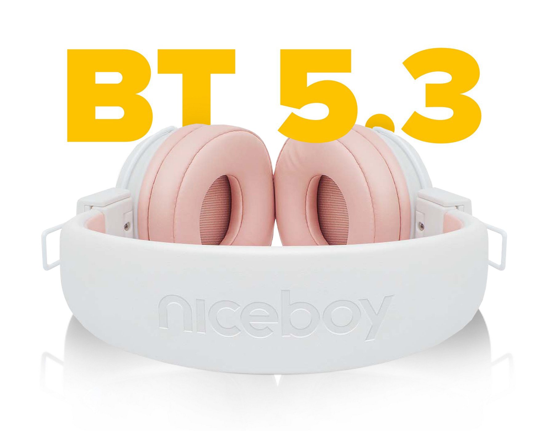 Sluchátka Niceboy Hive Joy 3 Sakura podporují kodeky SBC a AAC a k bezdrátovému poslechu využívají technologii Bluetooth 5.3 s automatickým párováním.