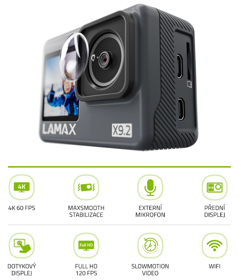 Parametry kamery Lamax X9.2