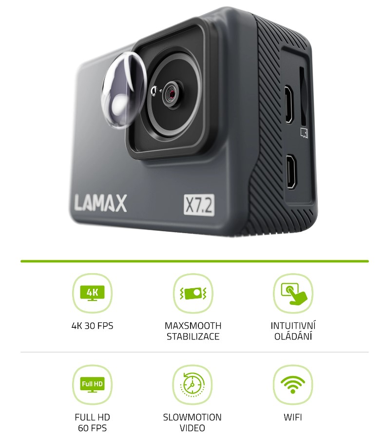 Parametry kamery Lamax X7.2