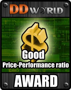Ocenenie DDworld Good Price - Performance ratio awards.