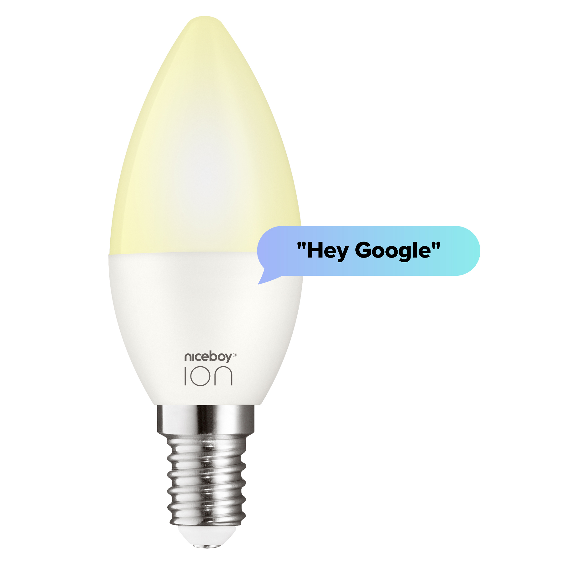 K inteligentnej správe žiarovky Niceboy ION SmartBulb RGB môžete využiť aj hlasového asistenta Google Assistant, takže vás bude počúvať na slovo.