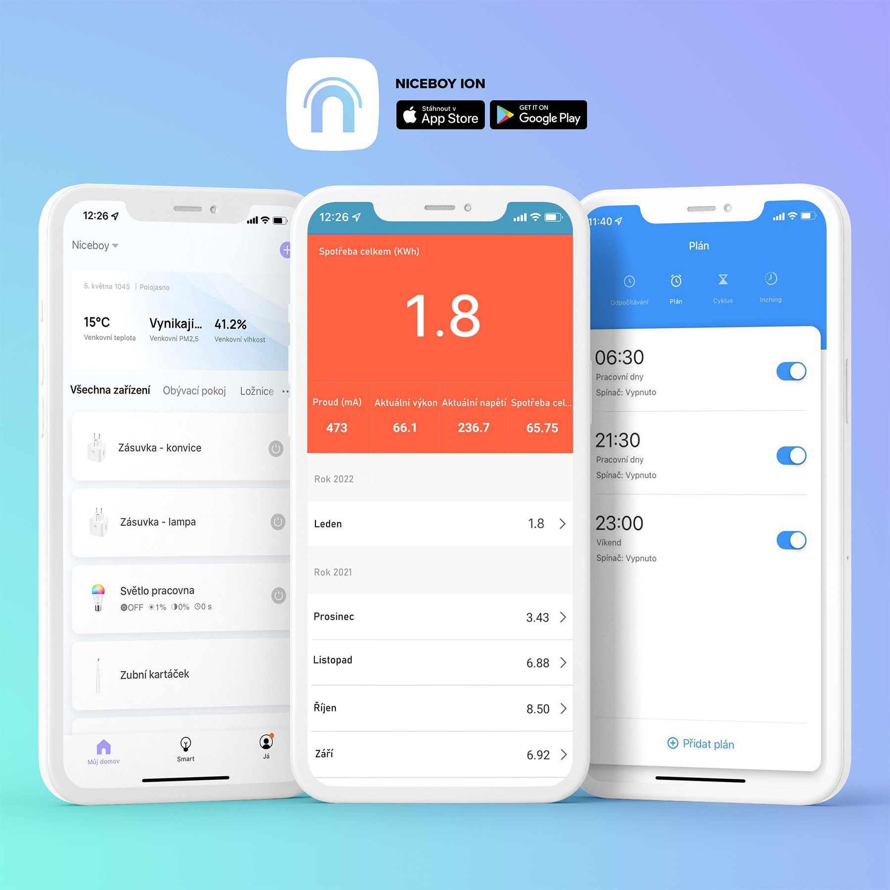Mobiln aplikace Niceboy ION.