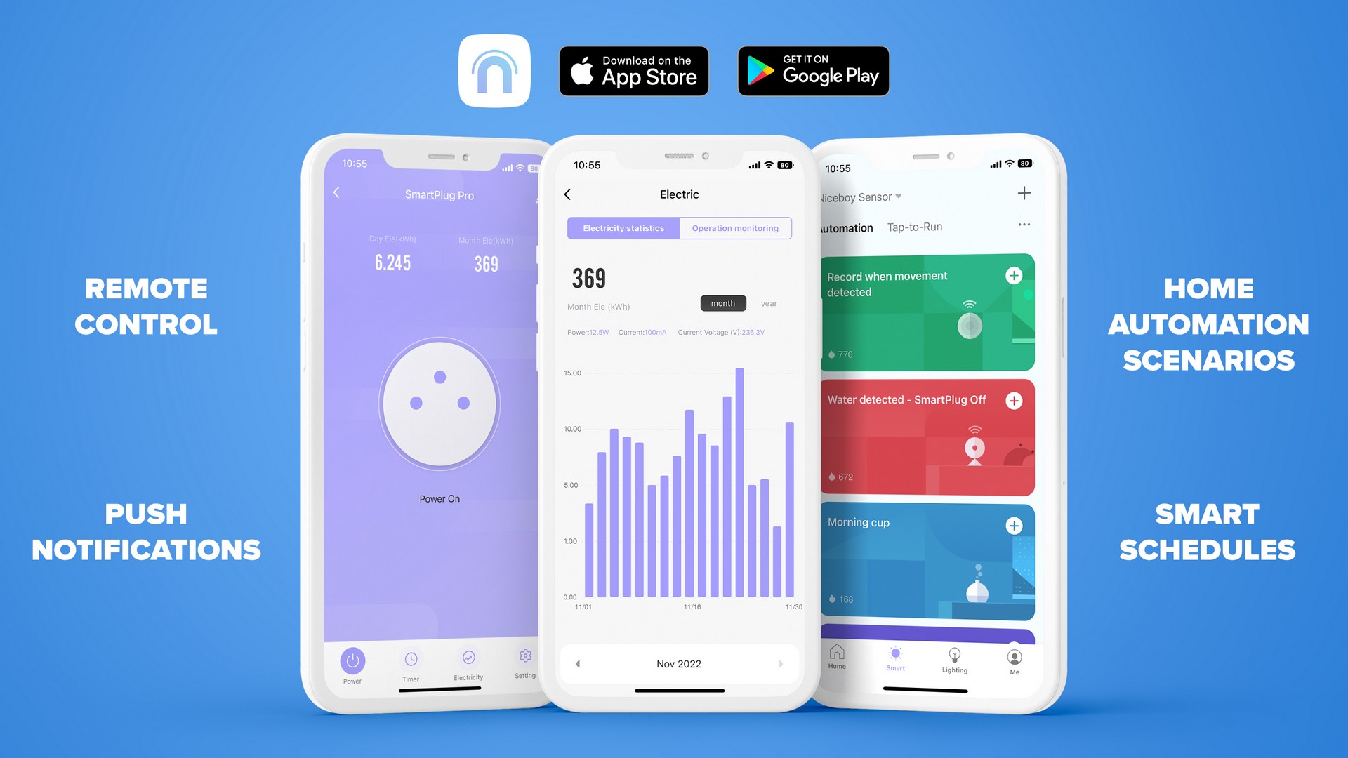 Přehledná chytrá aplikace Niceboy ION poslouží pro vzdálenou správu všech spotřebičů z této produktové řady a kromě nejrozšířenějších světových jazyků umí také česky a slovensky.