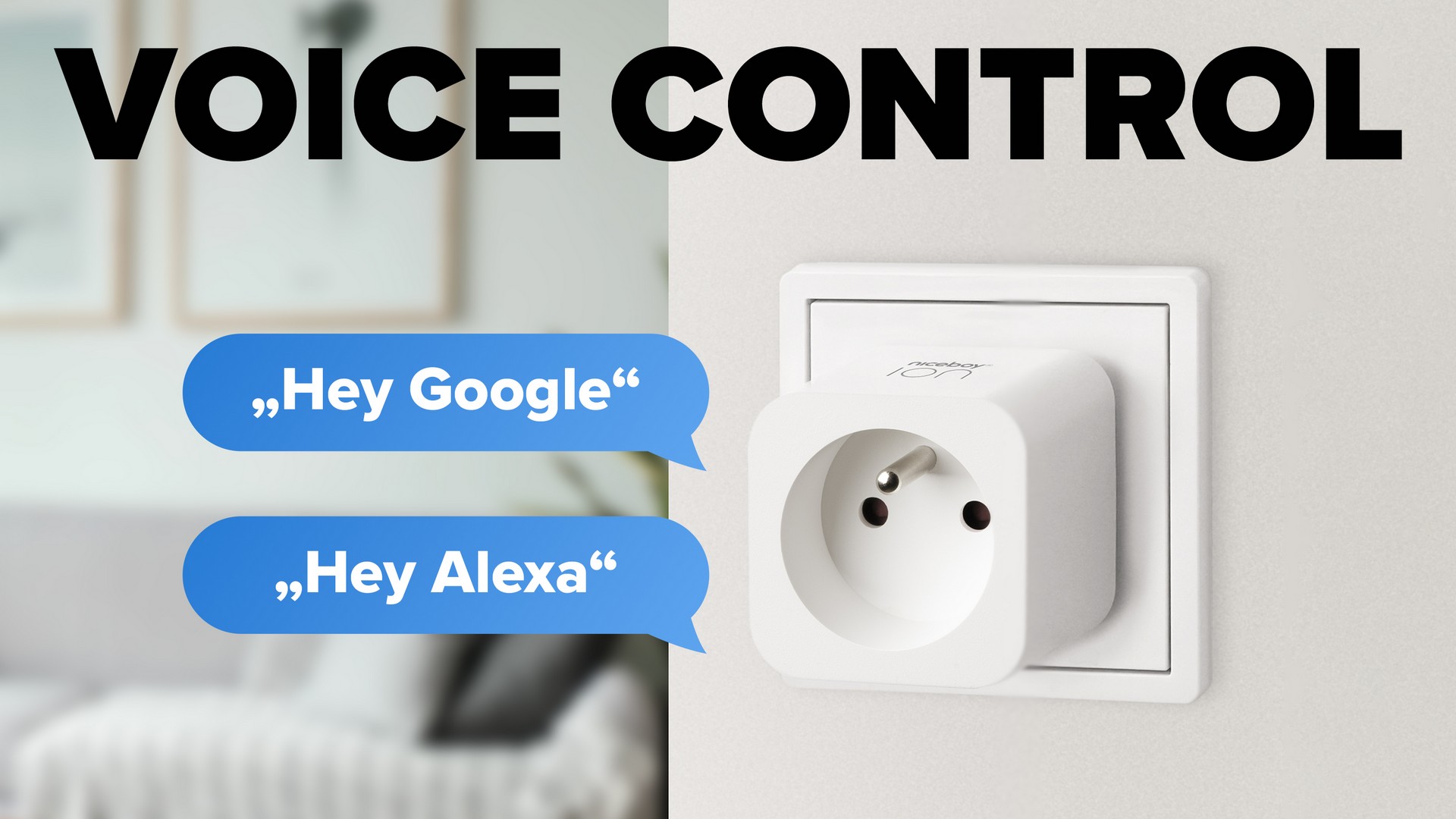  Zásuvku Niceboy ION SmartPlug Pro môžete riadiť hlasovými príkazmi cez Google Assistant alebo Amazon Alexa, preto vás bude všetka elektronika počúvať na slovo.