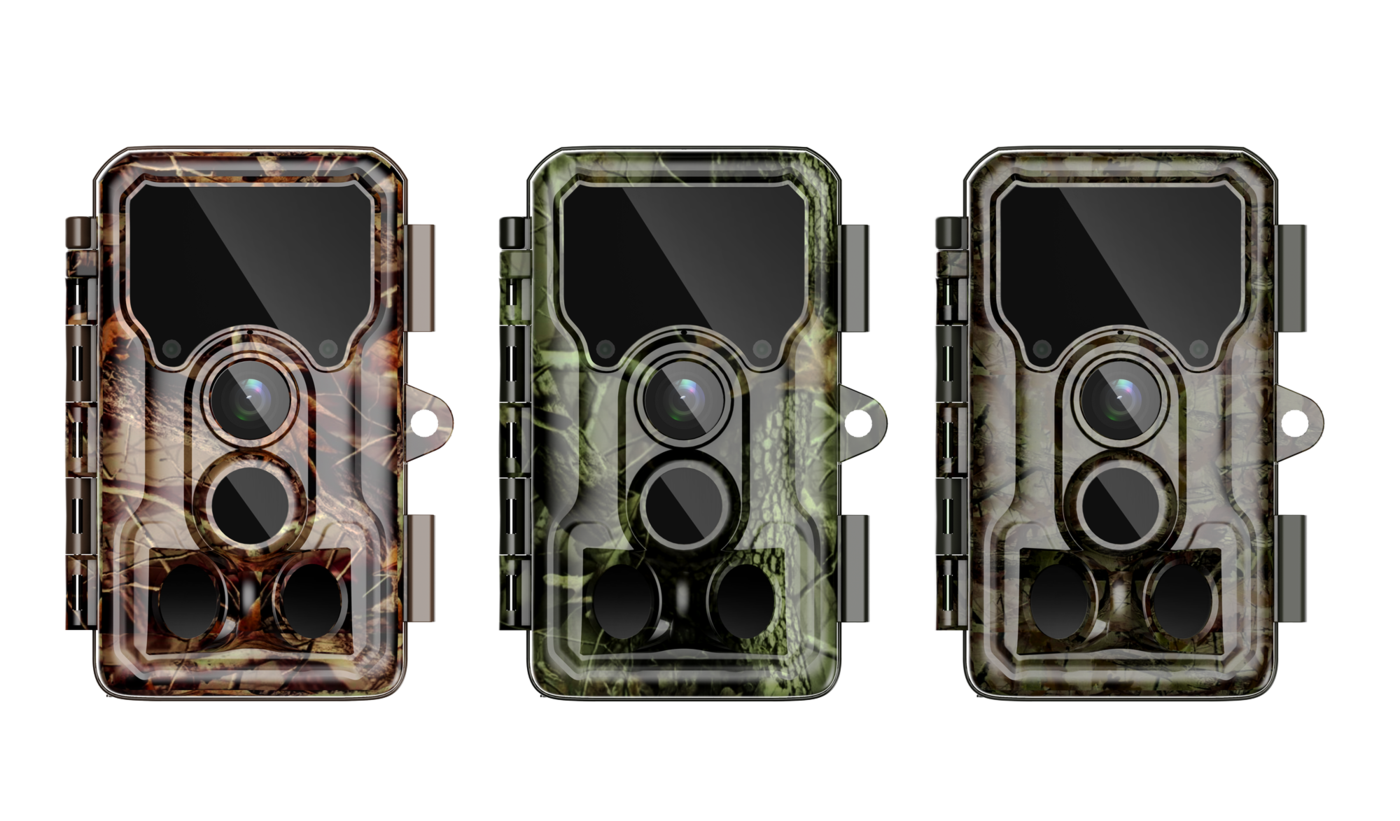 Na výber potom máte 3 rôzne farebné varianty maskovania fotopasce SJCAM M50 – Brown Leaf, Woodland a Taiga.