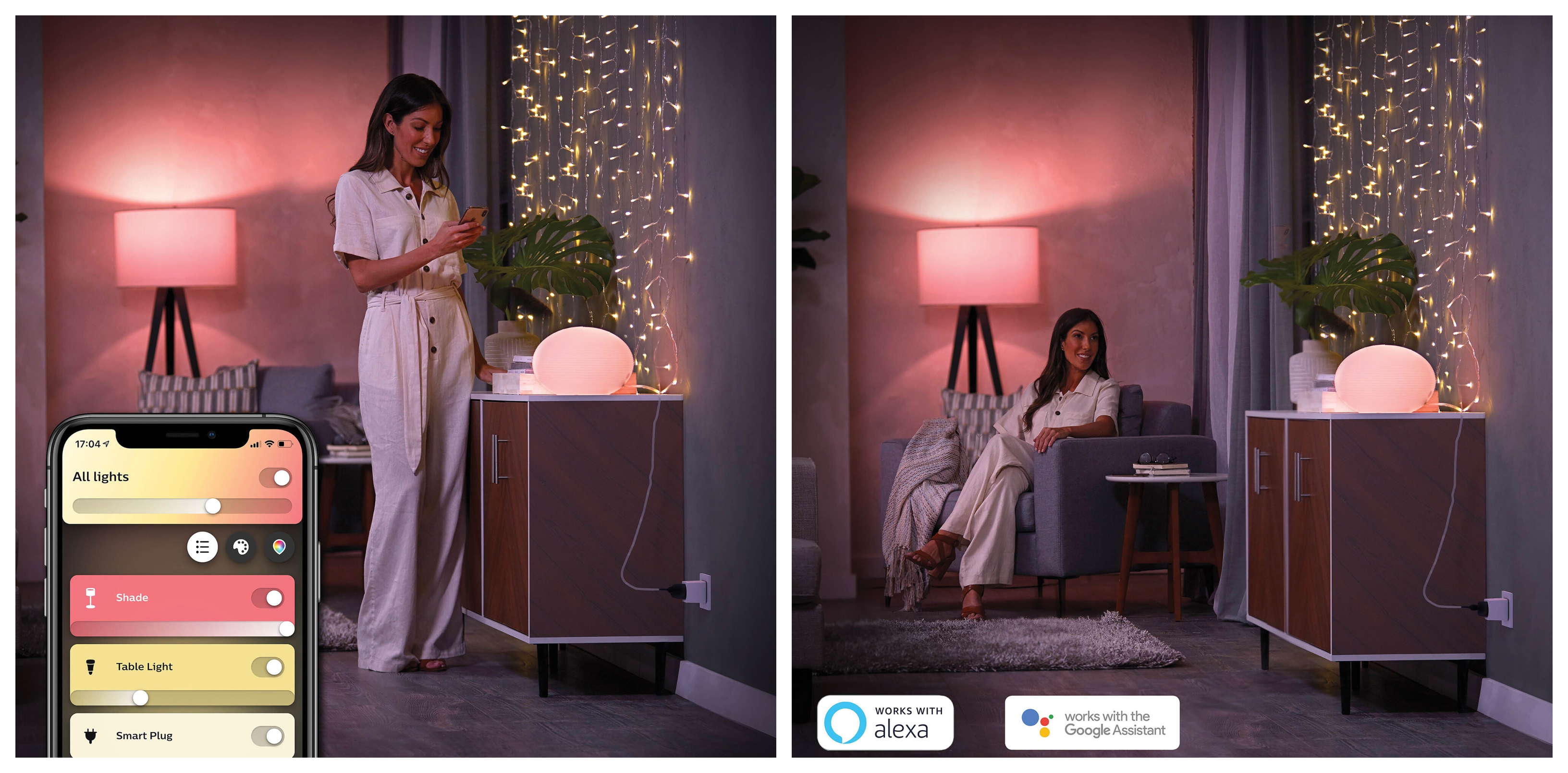 Chytrá zásuvka Philips Hue Smart Plug dokáže premeniť bežnú lampičku, žiarovku a ďalšie svietidlá na chytré osvetlenie, ktoré je plne kompatibilné s mobilnou aplikáciou Hue as hlasovými asistentmi Apple HomeKit, Google Assistant, Amazon Alexa alebo Microsoft Cortana.