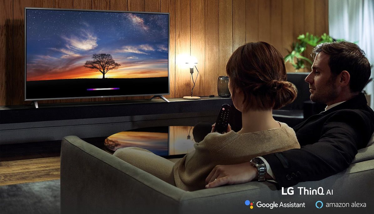 Chytrá televízia LG 43NANO75P podporuje hlasové ovládanie cez Amazon Alexa či Google Assistant.