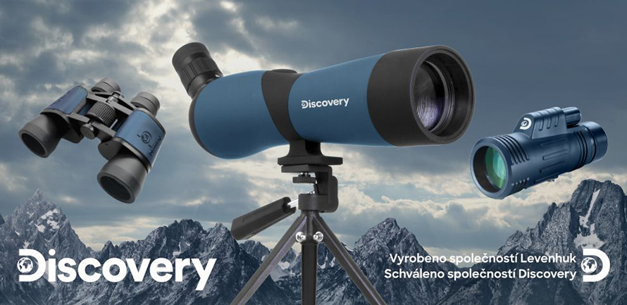 Řadu optických výrobků Discovery Scope vyrábí společnost Levenhuk pod záštitou této známé TV stanice.
