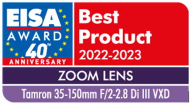 EISA Award Best product 2022-2023 Zoom Lens Tamron
