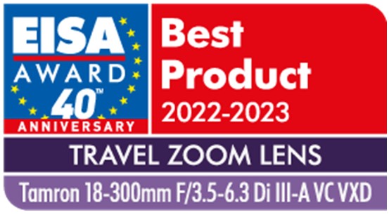EISA Award Best Product 2022-2023 Travel Zoom Lens Tamron