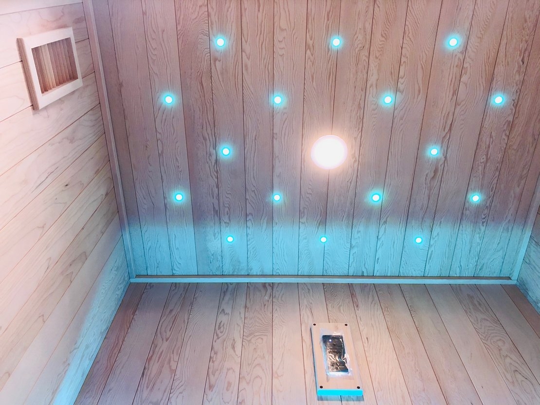 Finská sauna Marimex KIPPIS L s barevným osvětlením
