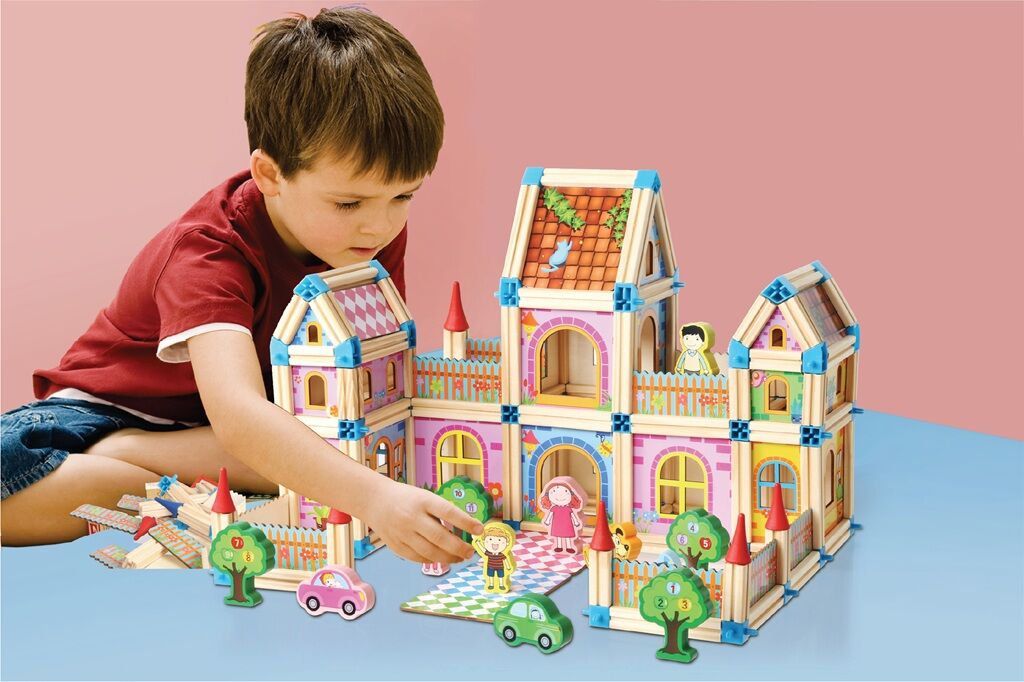 Stavebnice 2Kids Toys Dřevěná, Zámek