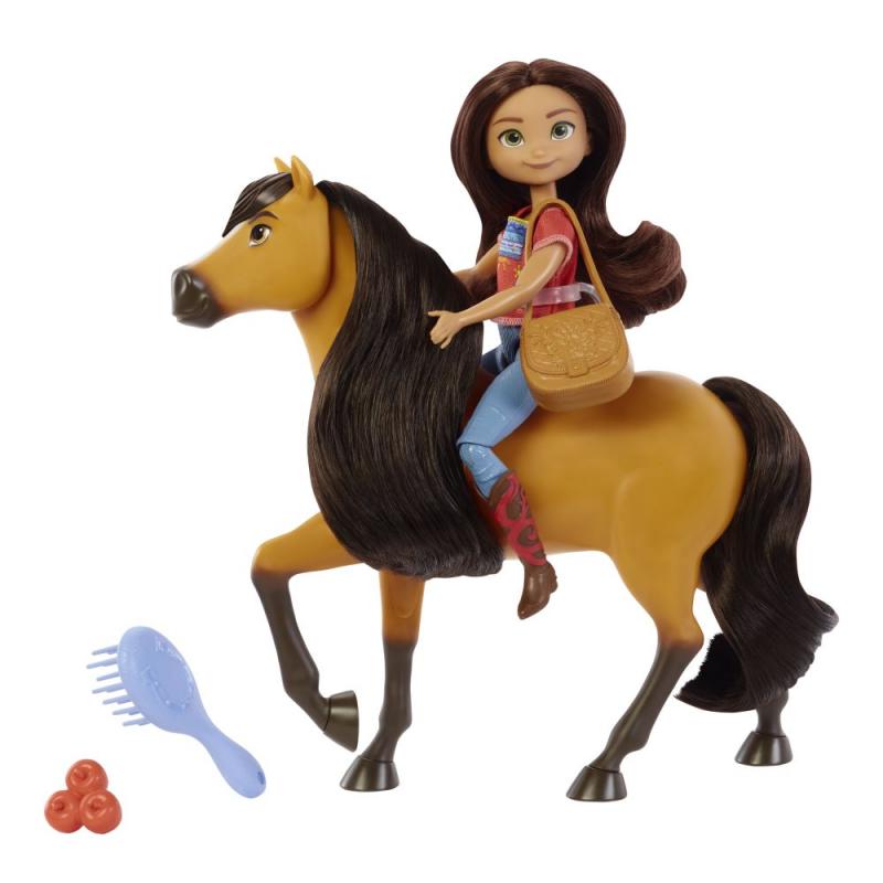 Panenka Mattel Spirit s koněm