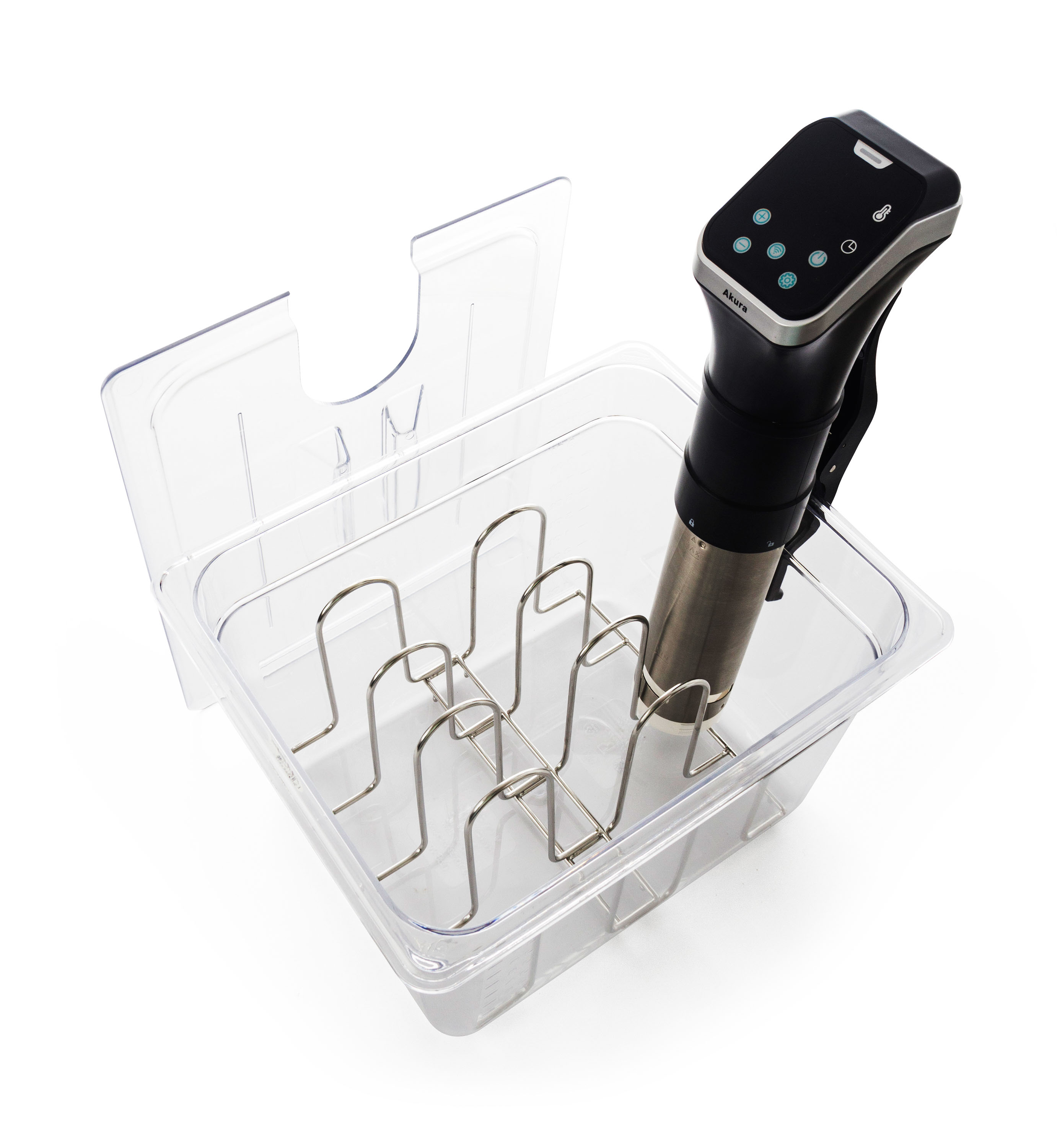 Praktický kontejner G21 pro sous-vide vaření s pokličkou s výřezem na vařič.