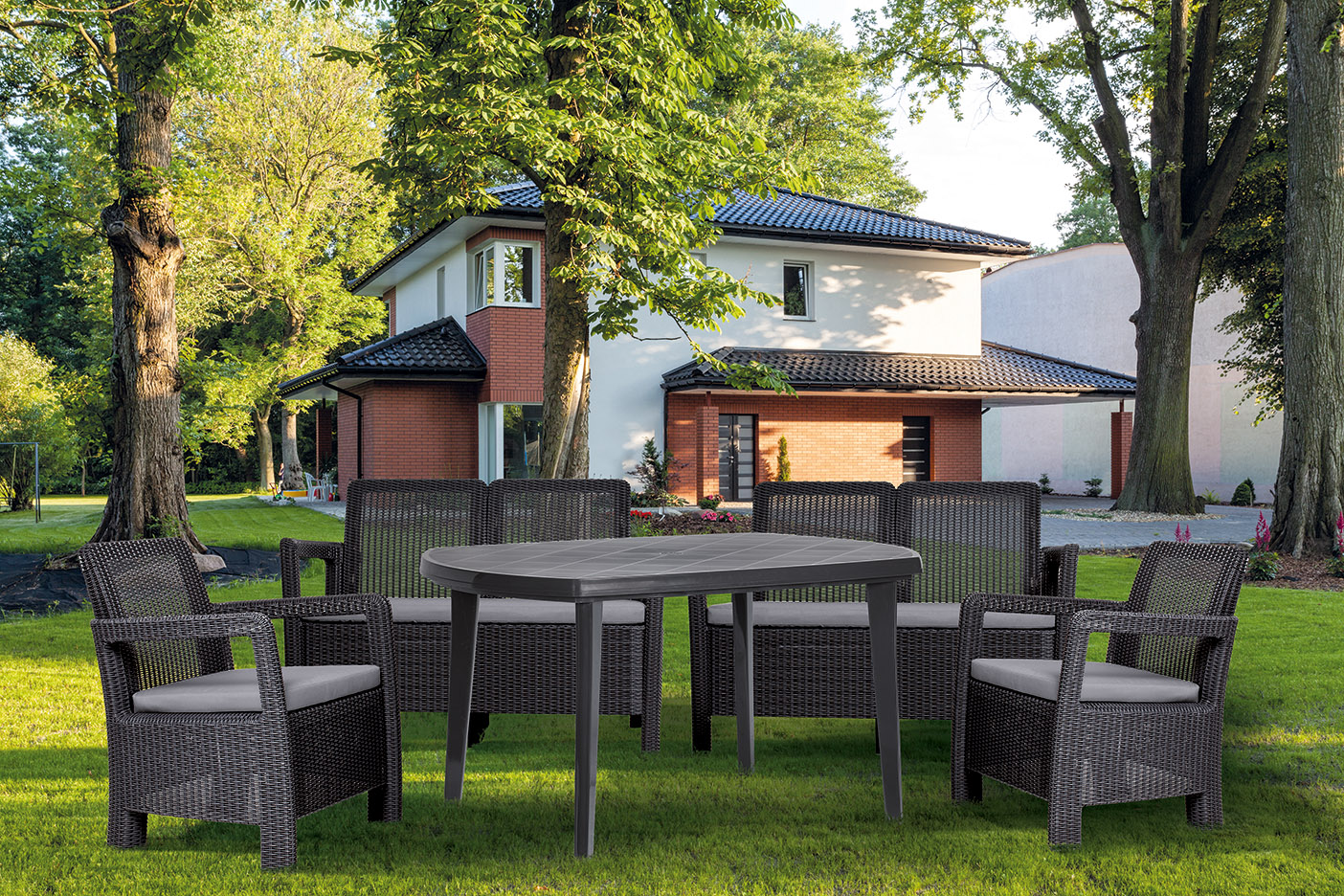 Zahradní stůl Keter Elise v tmavě zelené barvě