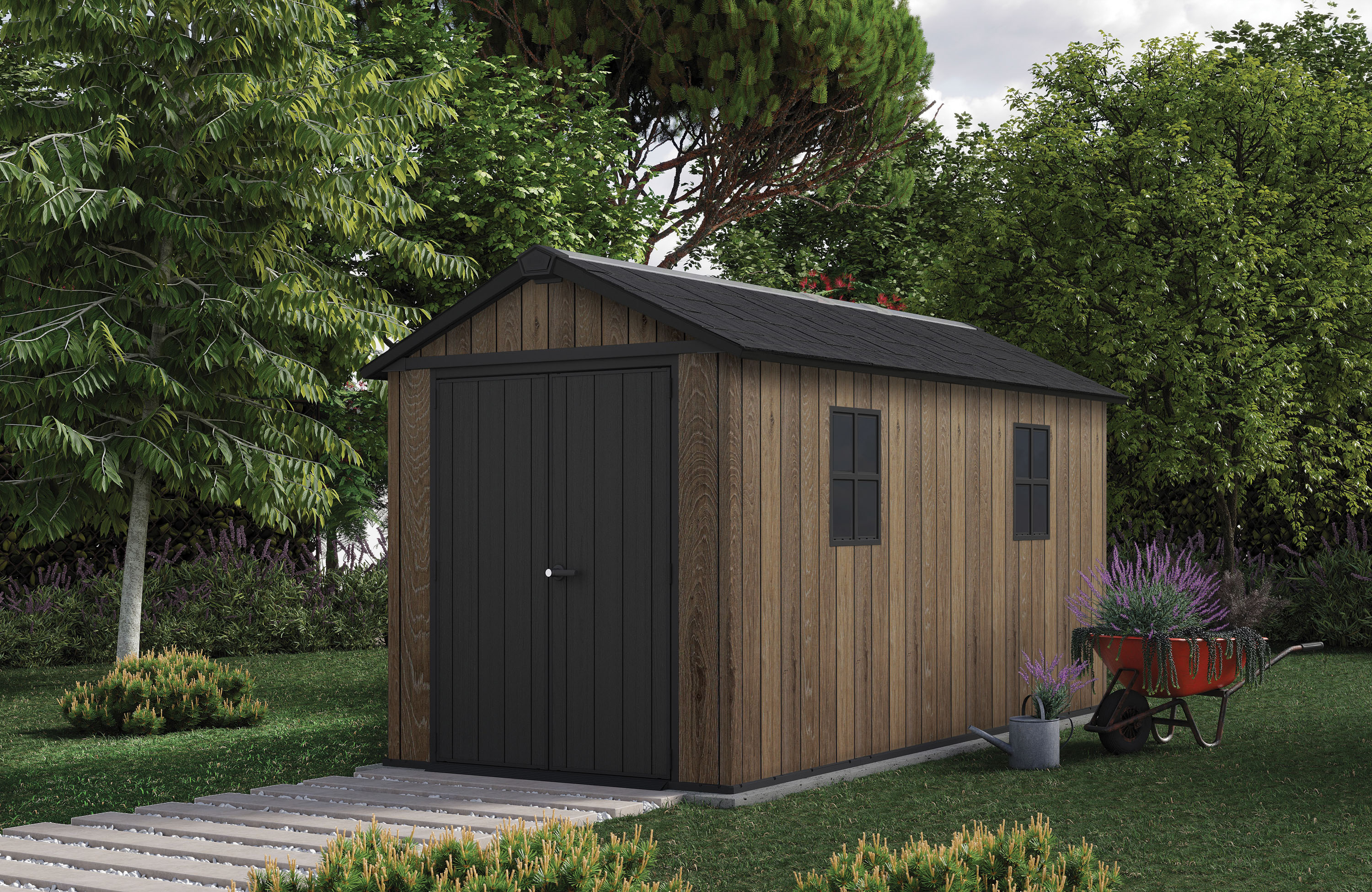 Keter Apex 7,5 x 15 Ashwood