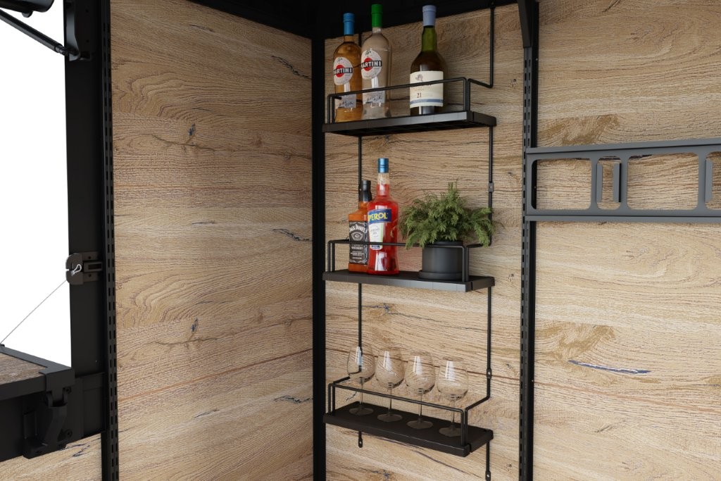 Záhradný domček Keter Deco Bar Duo Walnut