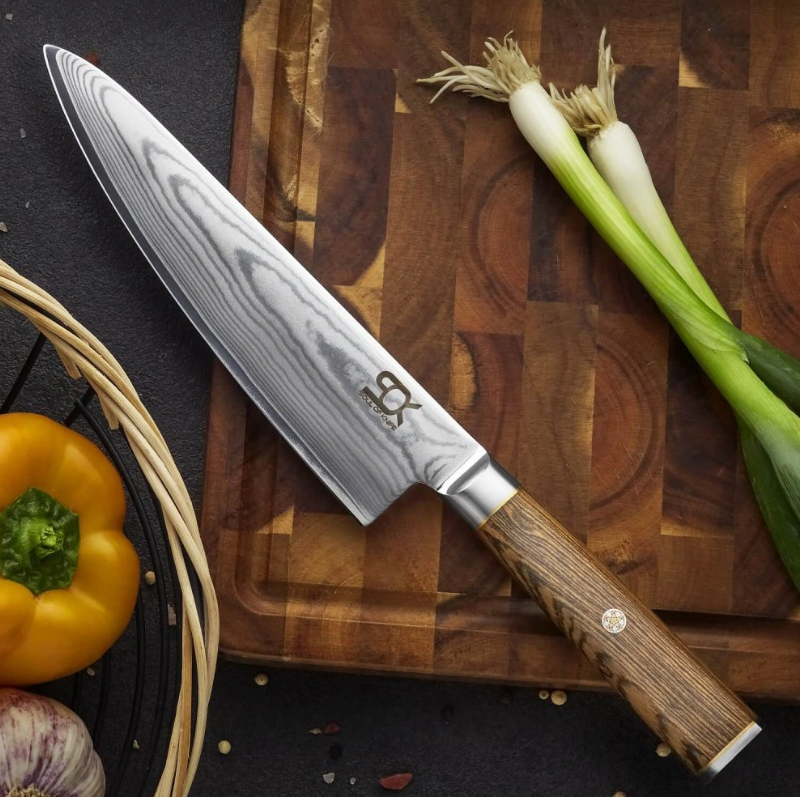 Kuchyňský nůž Chef Gyuto SOK Cocobolo White Damascus