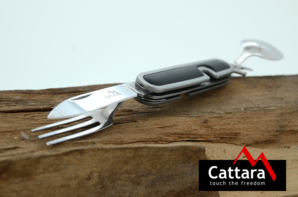 Vreckový nôž Cattara Camping v 5 nástrojoch